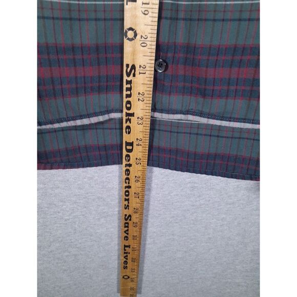 Madewell Button Up Top Womens Large Vneck Button Down Pineview Plaid Academia - Picture 7 of 8